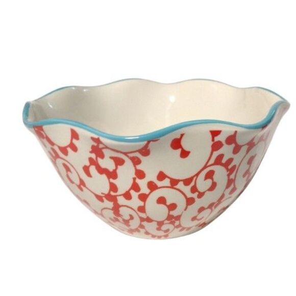 Pioneer Woman Mixing Bowls Set Of 3 Fall Floral Polk Dot Autumn Serving Nesting - Picture 12 of 15